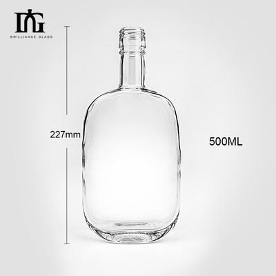 500 мл стеклянная бутылка виски OEM/ODM индивидуальный уникальный креативный дизайн может быть настроен