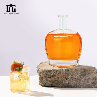 Промышленные напитки на заказ Пустая стеклянная бутылка для виски Водка Ликер 500-750 мл