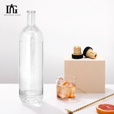 Материал корпуса Стеклянная бутылка для виски ром джин 500 мл 700 мл Бутылки для спиртных напитков