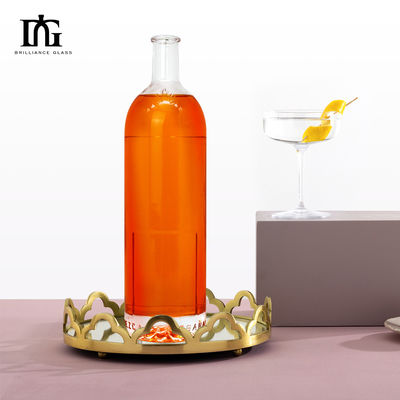 Материал корпуса Стеклянная бутылка для виски ром джин 500 мл 700 мл Бутылки для спиртных напитков