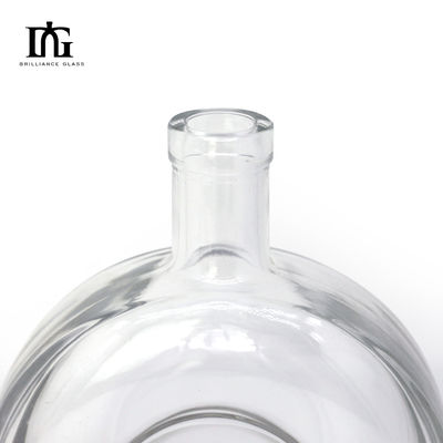 Acid Etch Clear 450ml 700ml 750ml Ром Водка Виски Джин Стеклянная бутылка со стеклянной пробкой