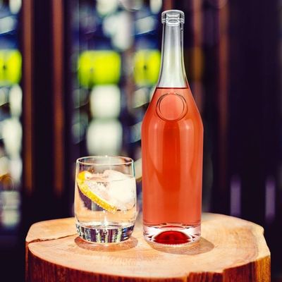 Стеклянные бутылки для ликера Джин Виски Коктейли Вино и водка С винтовой крышкой