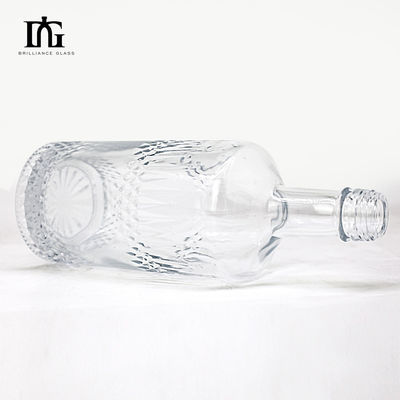 Стеклянная бутылка емкостью 700 мл с гравировкой для бутылки для джина, рома, коньяка, виски и напитков