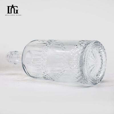 Стеклянная бутылка емкостью 700 мл с гравировкой для бутылки для джина, рома, коньяка, виски и напитков