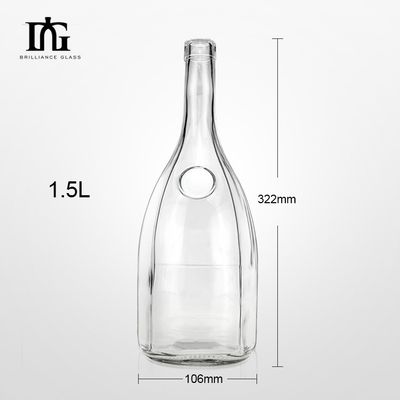 700 мл 750 мл 1000 мл Стеклянная бутылка для водки Текила Джин Запечатанная проса с крышкой