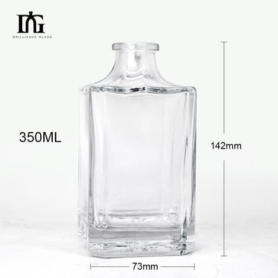 Настраивайте пустые бутылки с виски 50 мл 375 мл Стеклянная бутылка для спиртных напитков вместимостью 700 мл