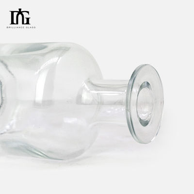 Скрин-печать, горячее штампование, покраска 750 мл прозрачная стеклянная бутылка для спиртных напитков и напитков