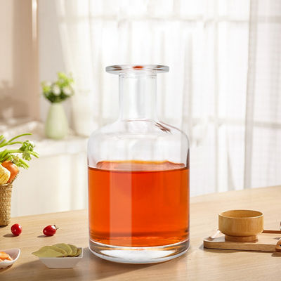 Скрин-печать, горячее штампование, покраска 750 мл прозрачная стеклянная бутылка для спиртных напитков и напитков