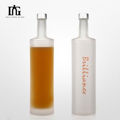 Конструкция стеклянного воротника 750 мл/1000 мл бутылка водки для высокой емкости ликера и вина