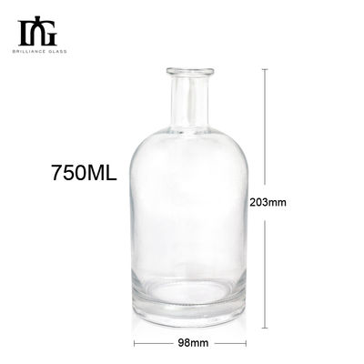 500 мл 700 мл 750 мл 1000 мл жирная стеклянная бутылка для водки с толстым дном