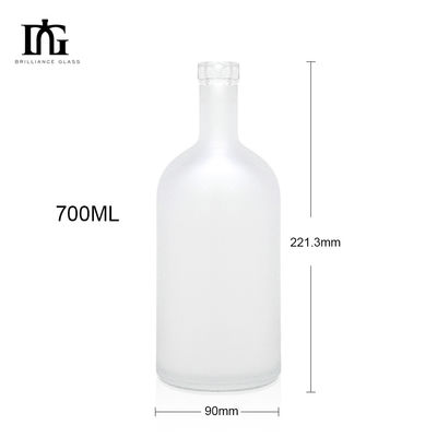 Стеклянная бутылка для коньяка Виски Джин Водка 700 мл/70 мл/750 мл/75 мл и пробка