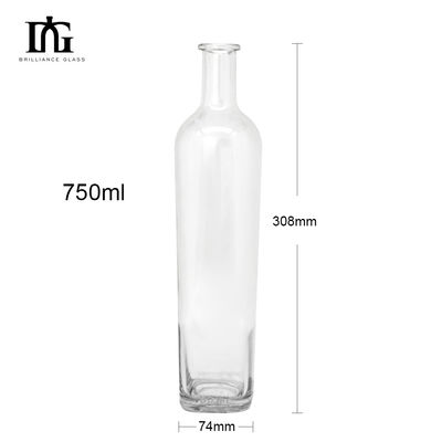 Brilliance предлагает 700 мл 750 мл пустых бутылок виски различной емкости
