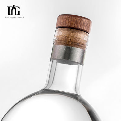 Custom Logo 500ml/700ml Стеклянная бутылка для бренди Сок вина или ликера уникальный дизайн