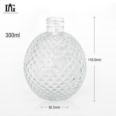 Чай 700 мл Прозрачная стеклянная бутылка вина для водки Виски Питье Приемлемое логотип