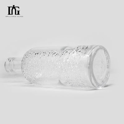 750 мл/700 мл стеклянная бутылка для водки джина рома виски поставляется с принятием пользовательского логотипа