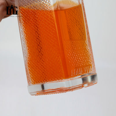 Горячая в Европе Стеклянная прозрачная бутылка для алкоголя 350 мл 500 мл 700 мл для бренди джина рома