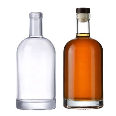 Стеклянные бутылки для промышленных напитков вместимостью 750 мл для горячей водки Коньяка Мороженое вино