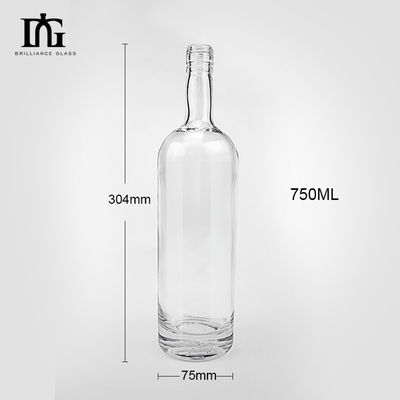 500 мл 700 мл 750 мл Super Flint Glass Flask Whiskey Vodka Gin Flask с пробковой винтовой крышкой