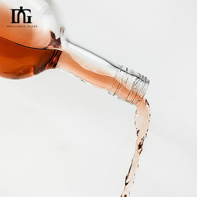 500 мл 700 мл 750 мл Super Flint Glass Flask Whiskey Vodka Gin Flask с пробковой винтовой крышкой