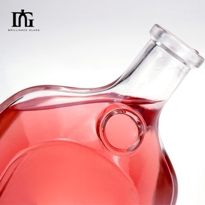 500 ml/700 ml/750 ml Прозрачная стеклянная бутылка для коньяка Виски Ром Спиртные напитки Корк Тип уплотнения