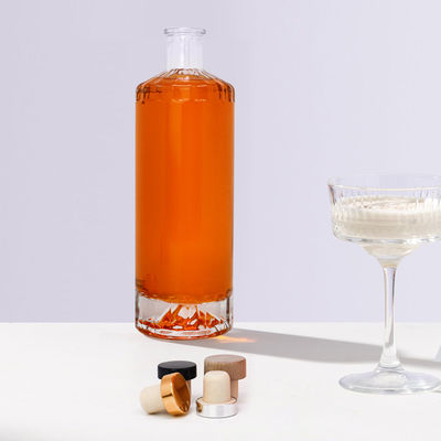 Экологически чистый тип уплотнения CORK Стеклянный винный стол для бутылок виски и стеклянных бутылок