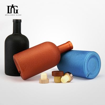 Стеклянная бутылка 500 мл с пробкой и винтовой крышкой для оливкового масла Ликер Джин Водка Жидкая продажа