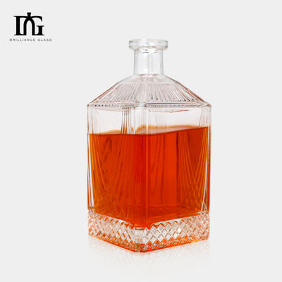 Стеклянная бутылка с пробковой крышкой для индивидуальной упаковки 1000 мл 750 мл 700 мл