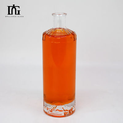 Бесплатно 500 мл прозрачные стеклянные бутылки с пробкой и толстым дном