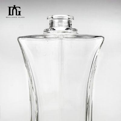 Стеклянная бутылка для напитков с золотой пробковой крышкой Прозрачная водка Стеклянная бутылка для пива