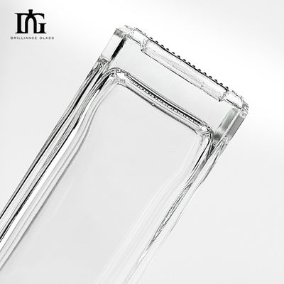 500 мл квадратная прозрачная пустая бутылка с виски с приемлемым OEM/ODM