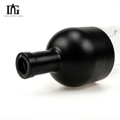 770 мл пустая круглая стеклянная бутылка для виски, бренди, водки, рома, джина и других спиртных напитков