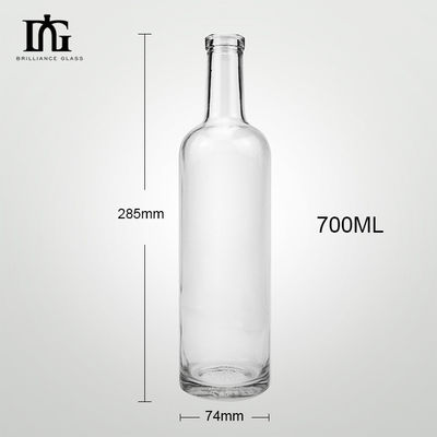 Стеклянный ошейник 700 мл бутылка для алкоголя идеально подходит для напитков