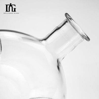 Ликеры и напитки 700 мл креативная прозрачная запечатанная винная стеклянная бутылка с пробкой