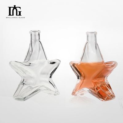 На заказ стеклянные бутылки в форме звезд для минеральной воды 250 мл/500 мл/700 мл/750 мл