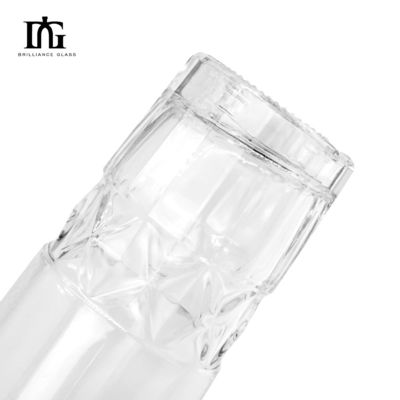Уникальная бутылка из 700 мл мороженого стекла для коньяка виски спиртные напитки внутри гравирующего сока
