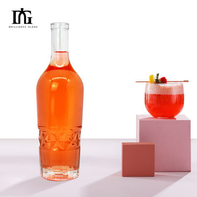 Уникальная бутылка из 700 мл мороженого стекла для коньяка виски спиртные напитки внутри гравирующего сока