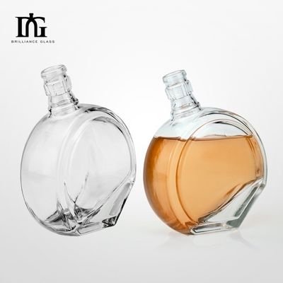 Чай 700 мл Пустая прозрачная стеклянная бутылка для спиртных напитков / спиртных напитков Вино Водка Бренди Виски Ром