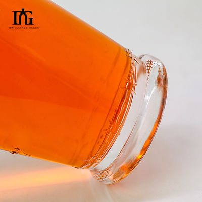OEM/ODM Приемлемо 750 мл Super Flint Glass Empty Liquor Flask для виски Джина Водка