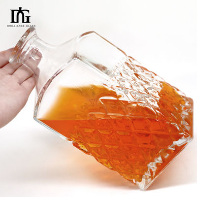 Luxury Glass Collar Lead Free Crystal Whiskey Glasses Decanter Set с пробкой