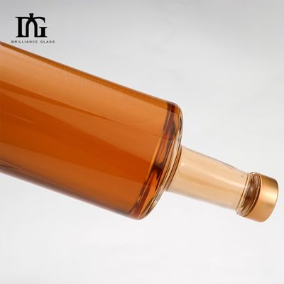 Бесплатно предоставляется 750 мл тонкая стеклянная бутылка для ликера водки виски бренди джин ром