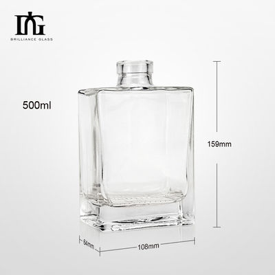 Гравированный логотип 50000 мл Стеклянная бутылка для спиртового джина Ликер Виски Ром Текила Водка