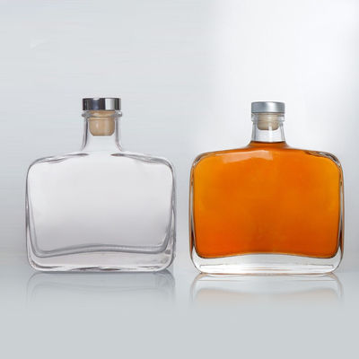 Стеклянный воротник 70cl 75cl Виски Текила Виски Водка Джин Ликер Ром Квадратная бутылка
