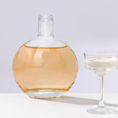 Стеклянная бутылка на заказ для гипсокартонного джина, водки, рома, виски и коньяка 750 мл