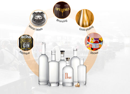 Вместимость 500 мл Super Flint Glass Liquor Spirits Flasks With T Cork для водки и виски