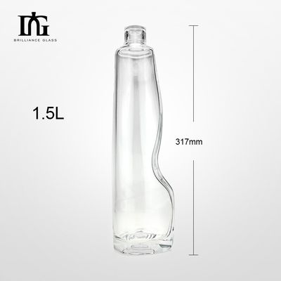 Приемлемый логотип клиента Стеклянная бутылка для ликера Водка Текила Джин Запечатанная просовая крышка