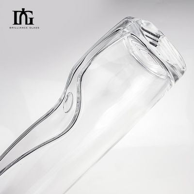 Приемлемый логотип клиента Стеклянная бутылка для ликера Водка Текила Джин Запечатанная просовая крышка