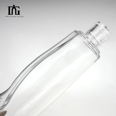 Приемлемый логотип клиента Стеклянная бутылка для ликера Водка Текила Джин Запечатанная просовая крышка
