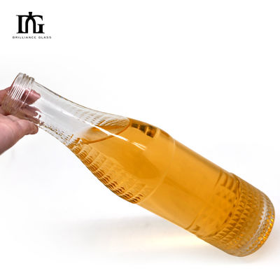 Приемлемый логотип клиента Стеклянная бутылка Круглая форма Гравировка 500 мл 700 мл бутылка с вином