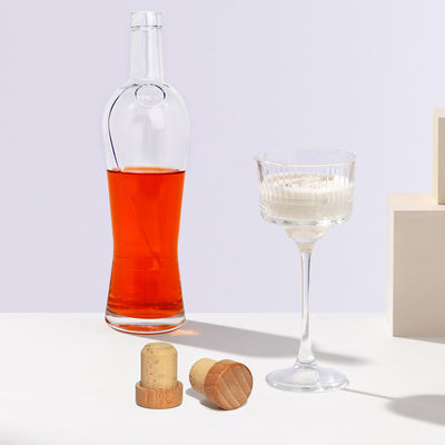 Газированные напитки Super Flint Custom Spirits Glass Flask с пробкой вместимостью 500 мл