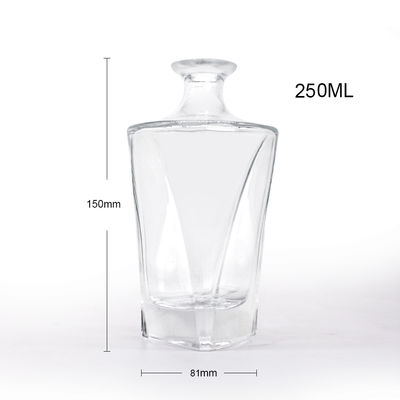 Стеклянные бутылки для водки Виски Ром Джин Коньяк Низкий MOQ 375ml 500ml 700ml 750ml